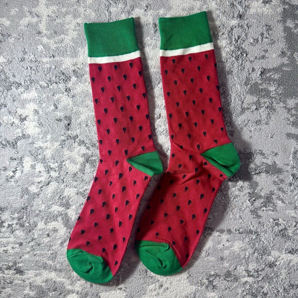 WATERMELON THEMED UNISEX  Fun Novelty Sock NEW